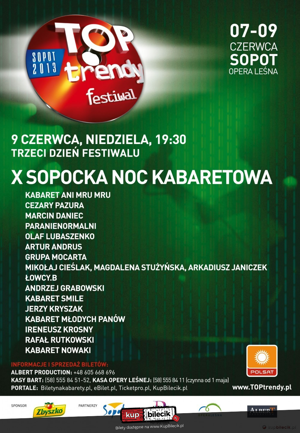 X Sopocka Noc Kabaretowa 2013 - trendy TRENDY 2013