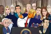 Zobaczcie kreskówkowego prezydenta USA